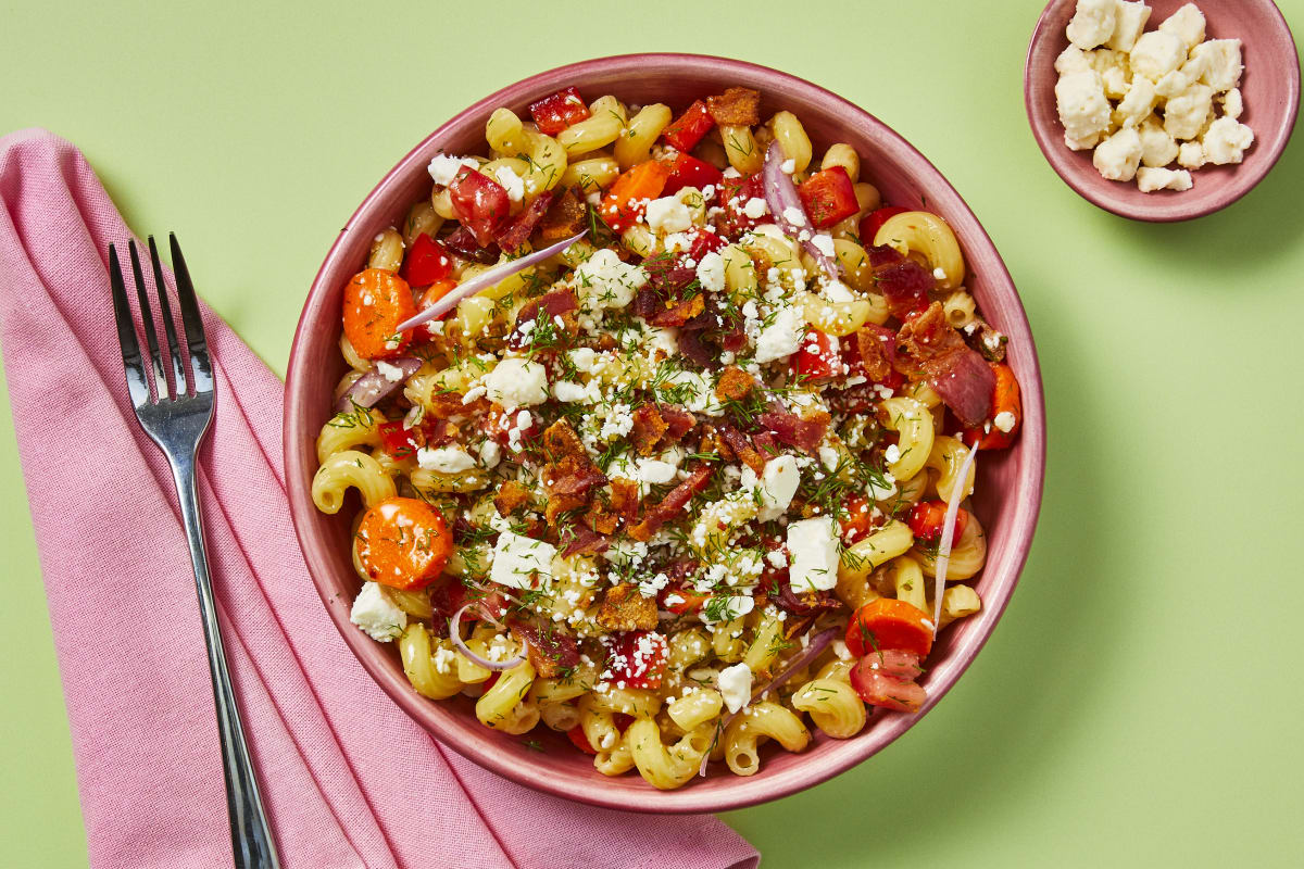 Chickpea Salad Bowl with Dilly Croutons