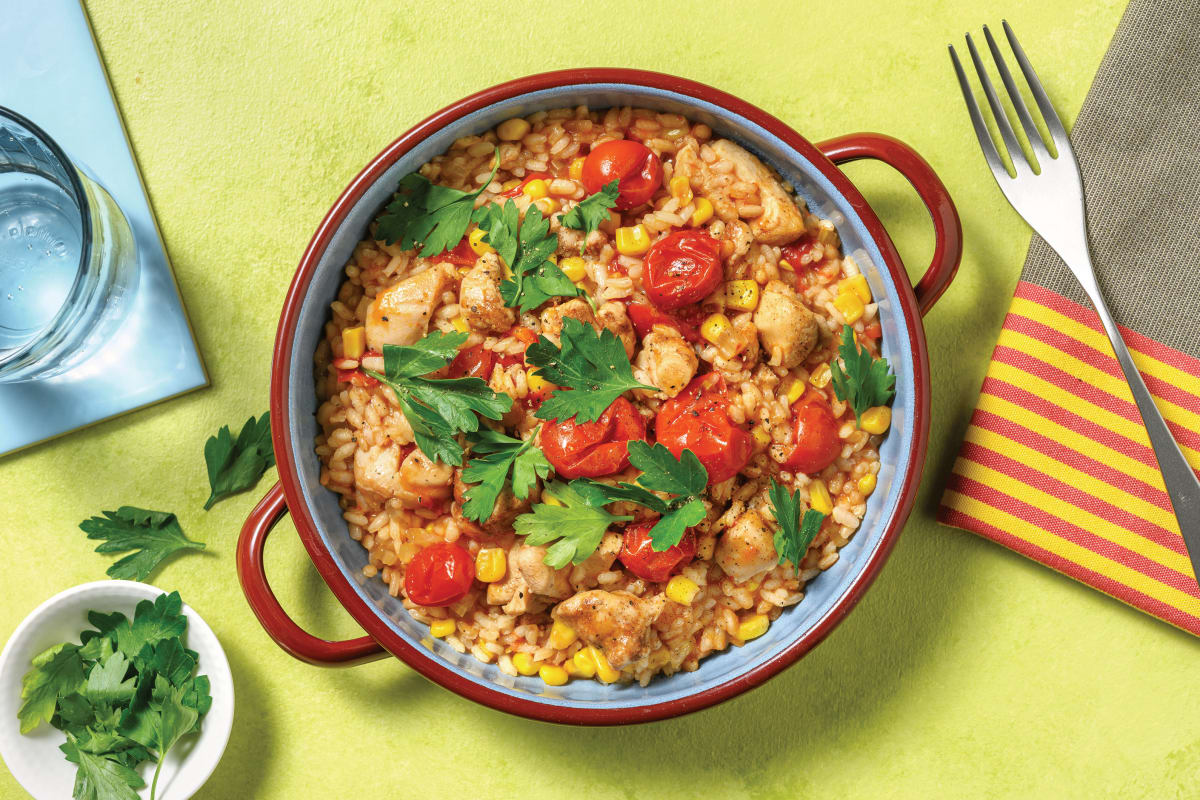 Easy Chicken & Cherry Tomato Risotto