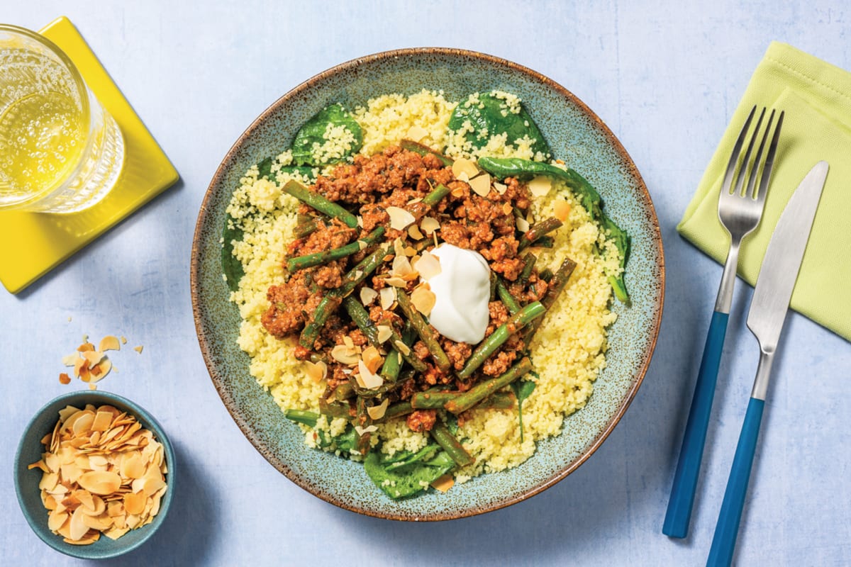 Mediterranean-Style Beef & Pork Bowl