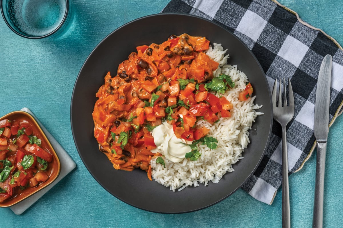 Caribbean Coconut Black Bean Chilli