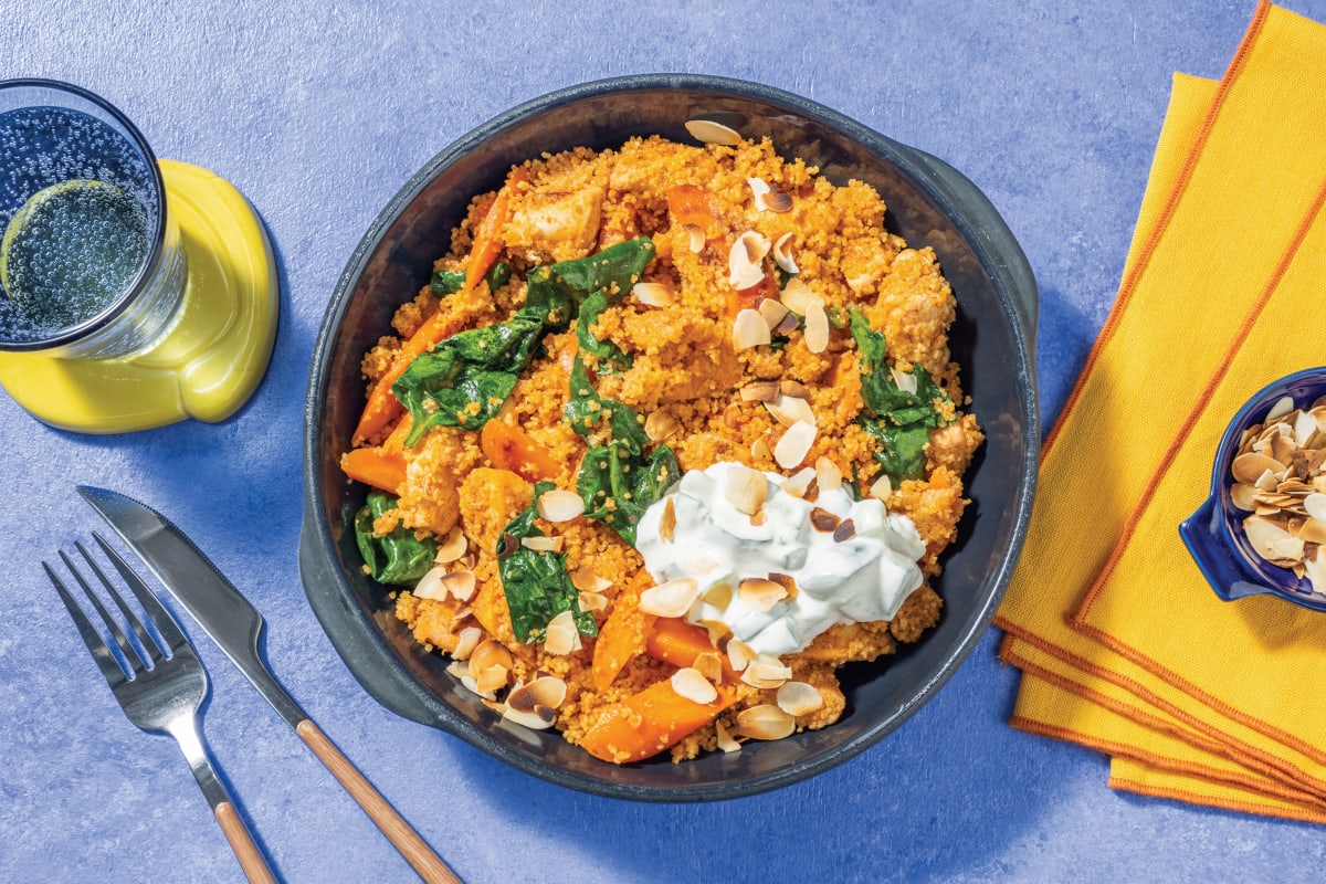 One-Pan Tandoori Chicken & Veggie Couscous