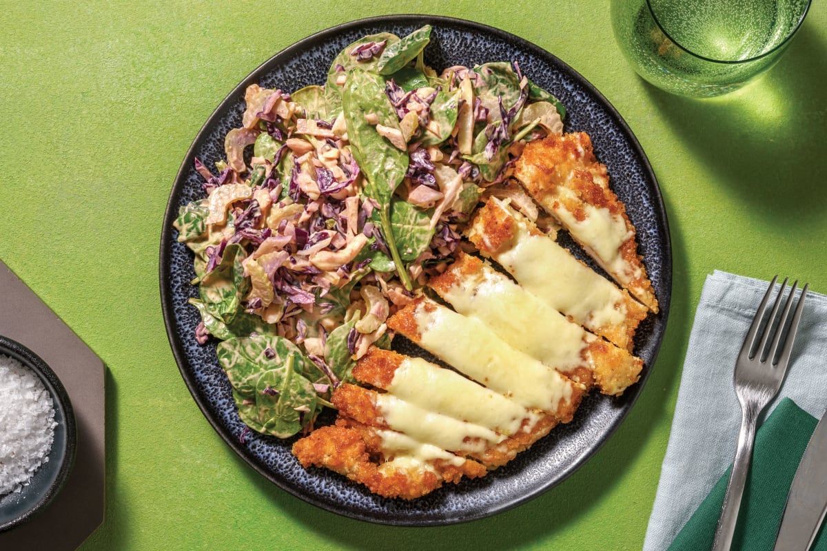 Cheesy Louisiana Chicken Schnitzel