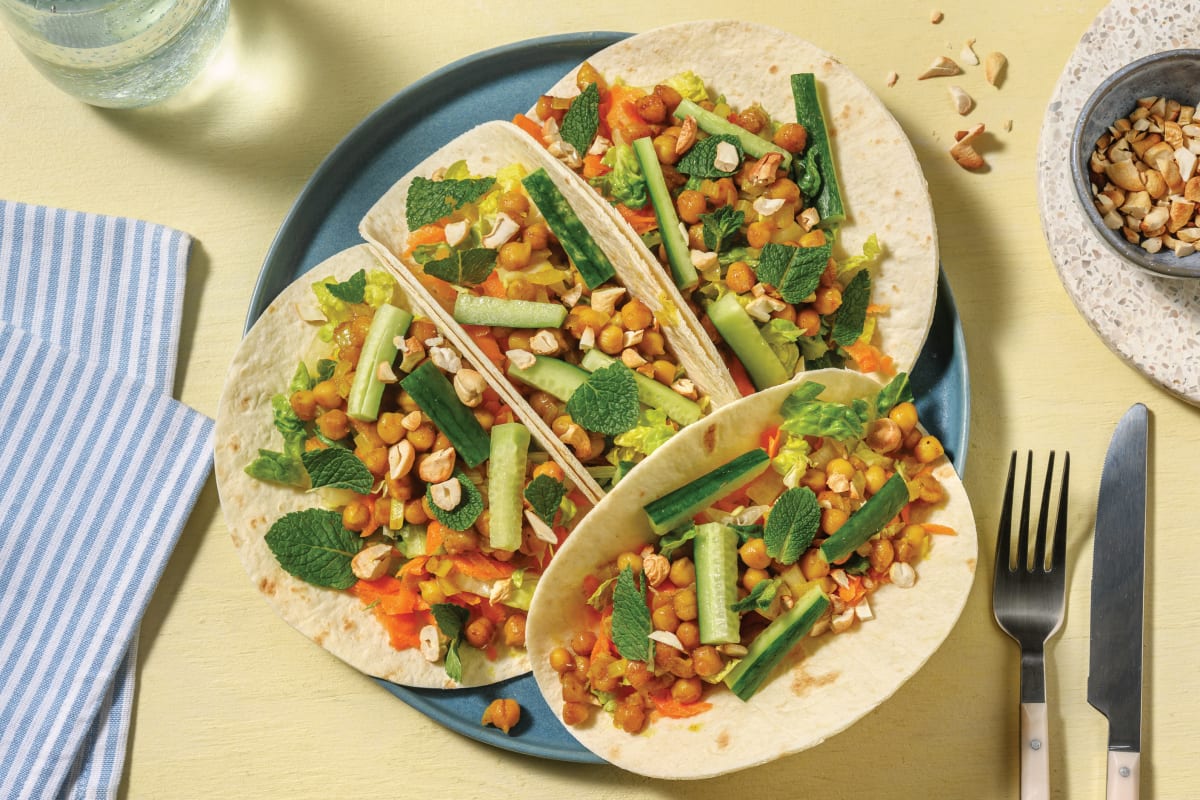 Indian Chickpea Tacos