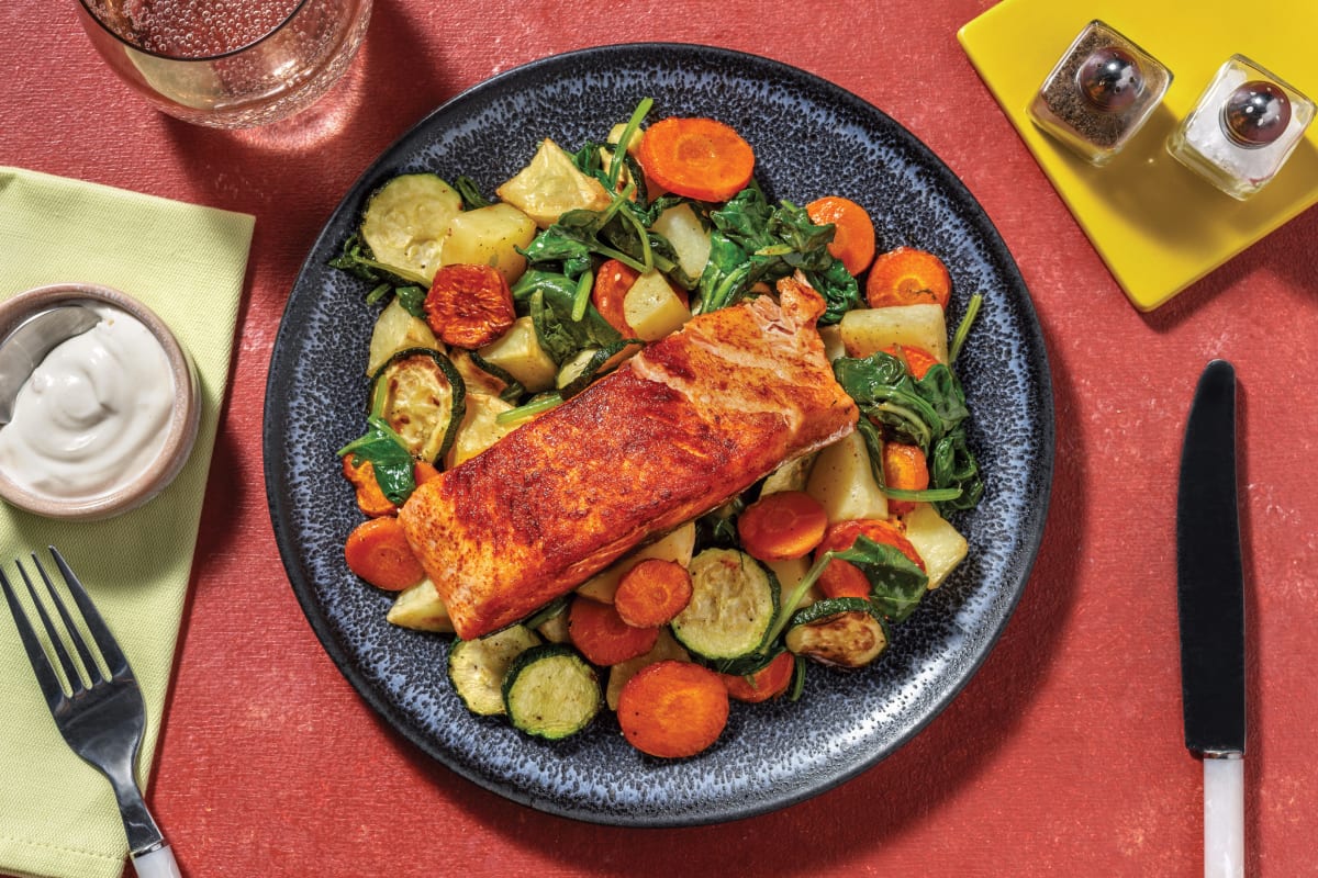 Oven Baked Indian-Spiced Salmon