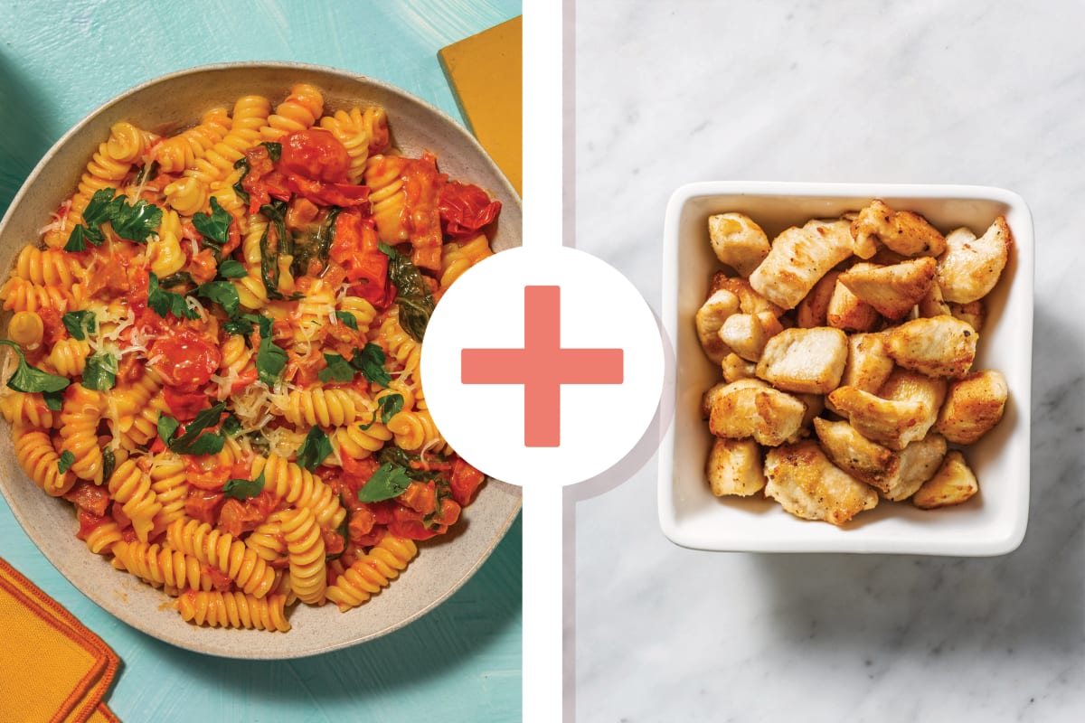 Cherry Tomato, Chicken & Chorizo Fusilli