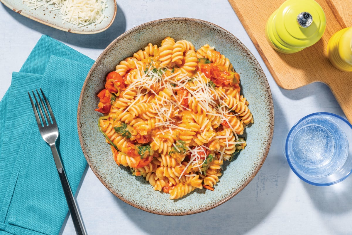 Creamy Spinach & Leek Fusilli