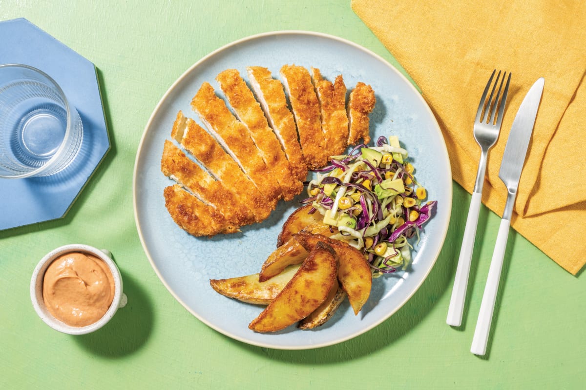 All-American Crumbed Chicken Schnitzel