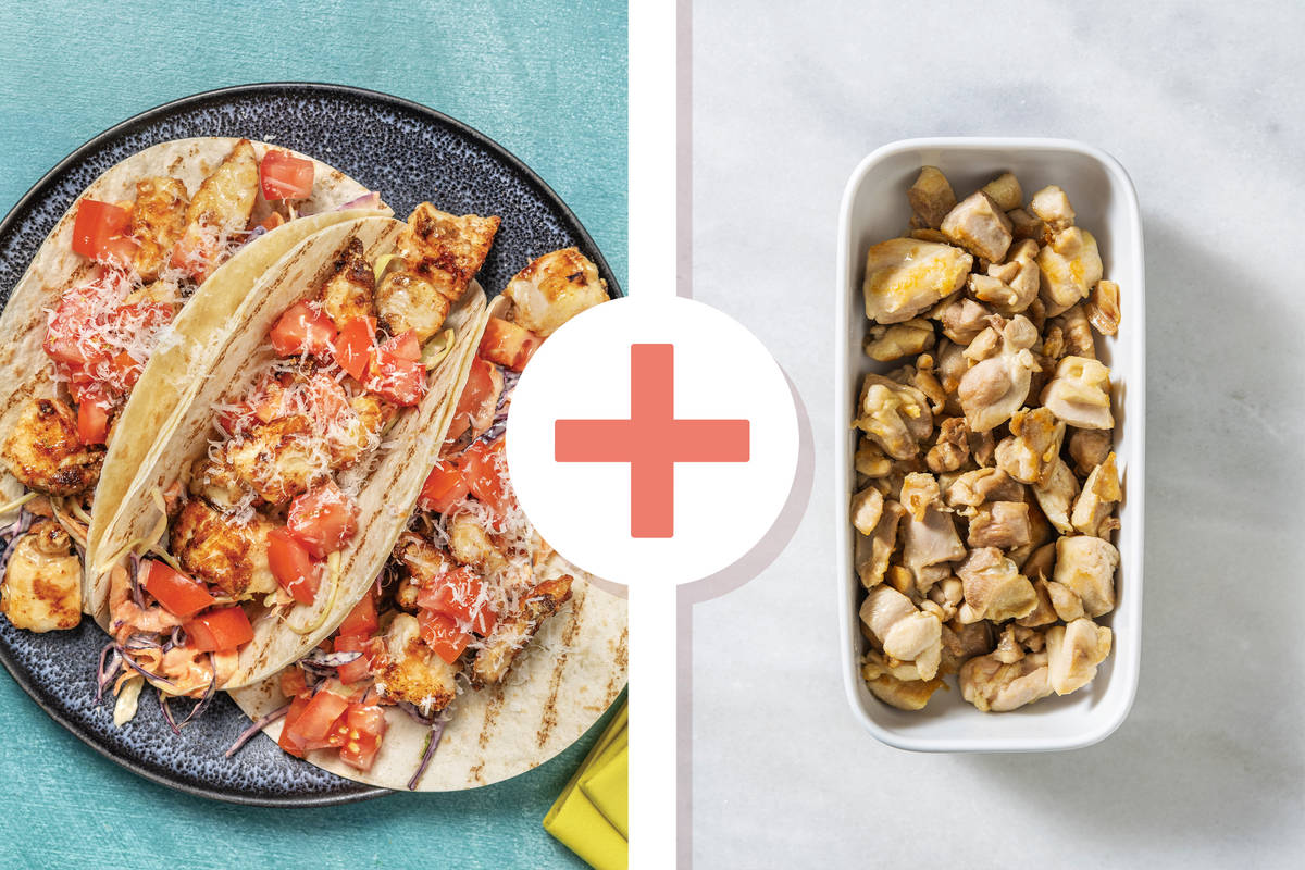 Easy Double Popcorn Chicken Tacos Recipe HelloFresh