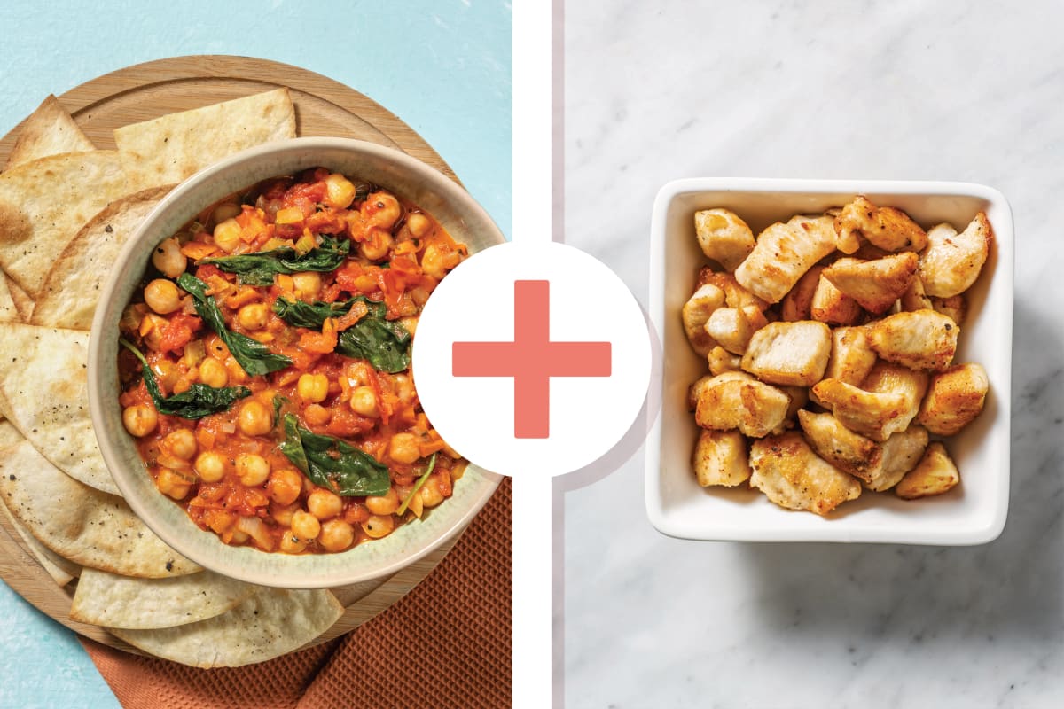 Middle Eastern-Style Chickpea & Chicken Bowl