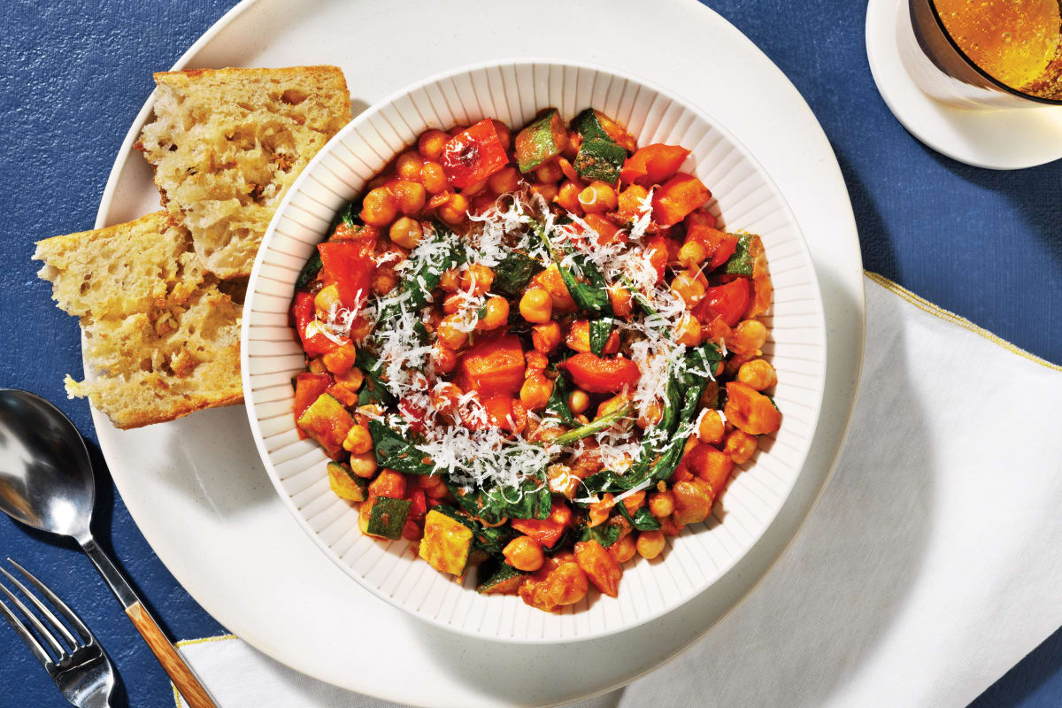 Mediterranean Chickpea & Veggie Stew