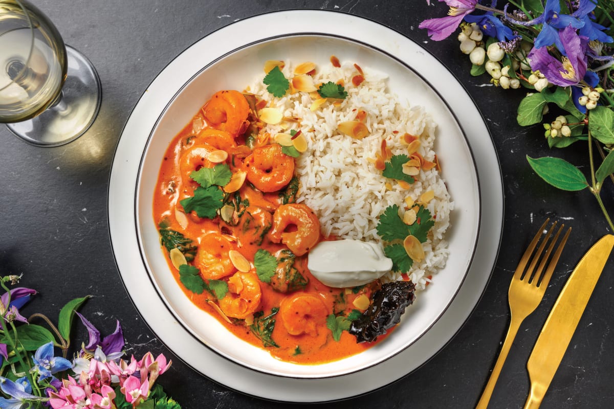 Creamy Prawn Curry & Rice