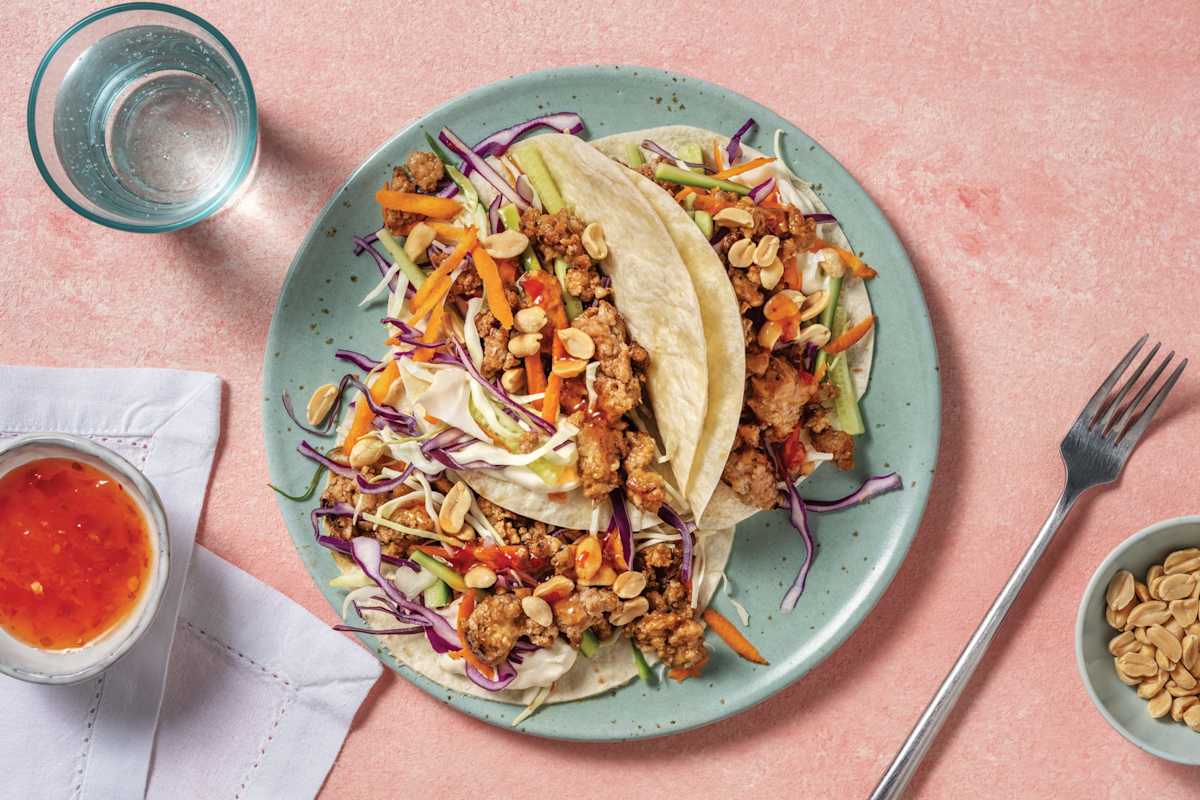 BBQ Lemongrass Pork Tacos