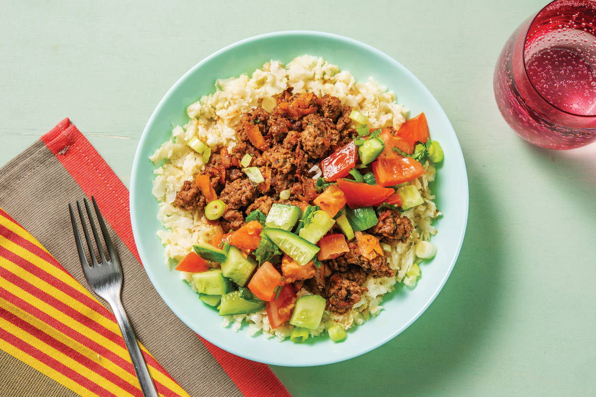 Easy MexicanSpiced Beef Burrito Bowl Recipe HelloFresh