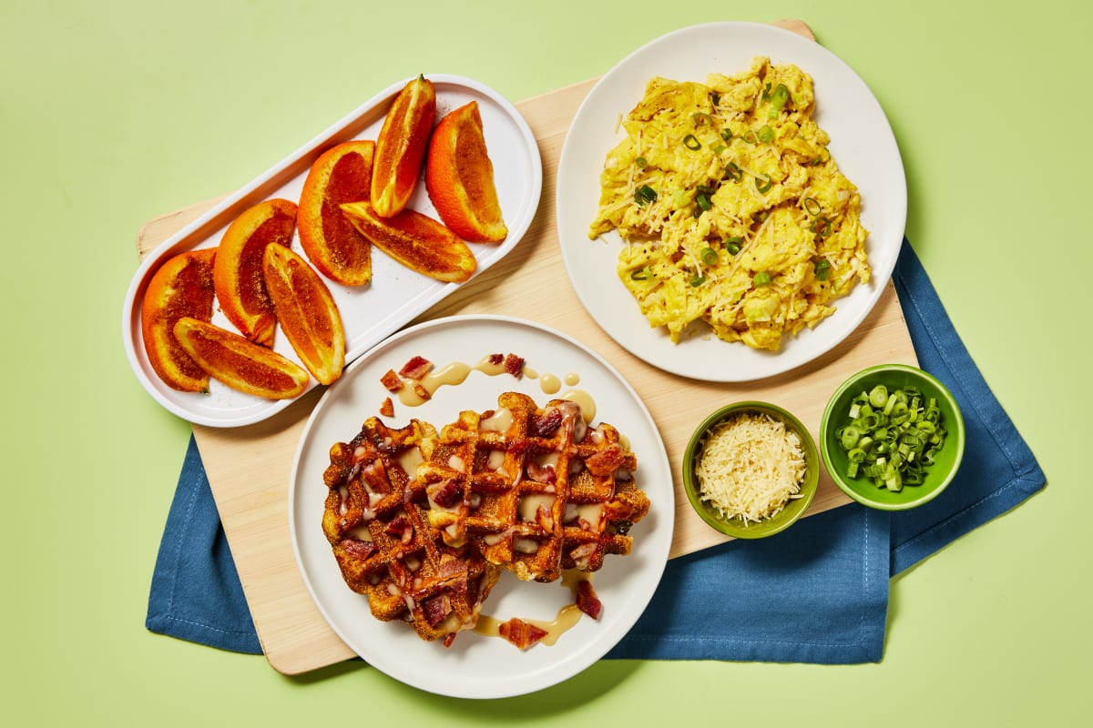 Churro Waffle & Bacon Brunch Board