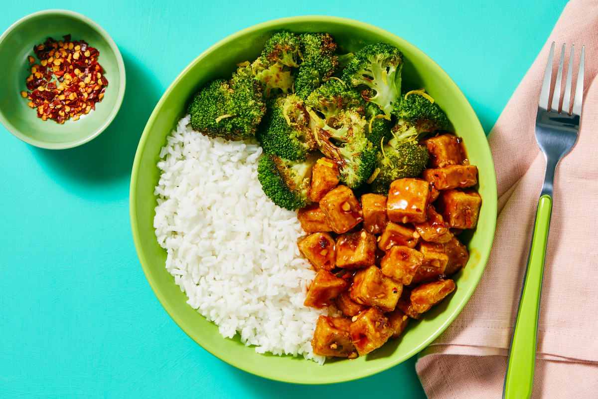 Vegan Spicy Lemon Maple Tofu