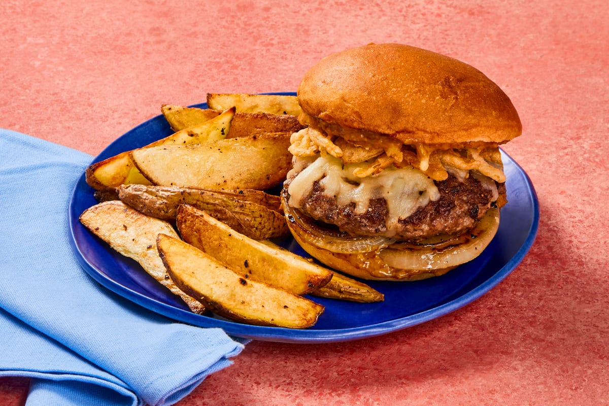 White Cheddar Crunch Burgers