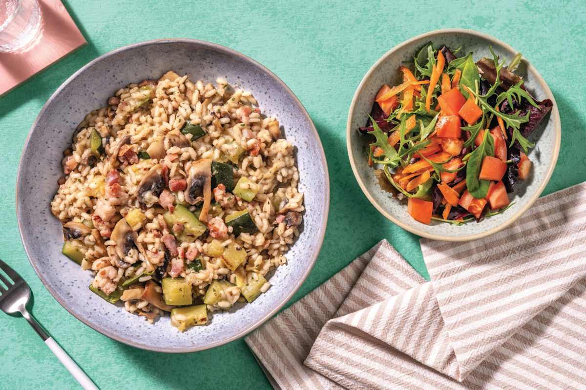 Bacon, Mushroom & Parmesan Risotto