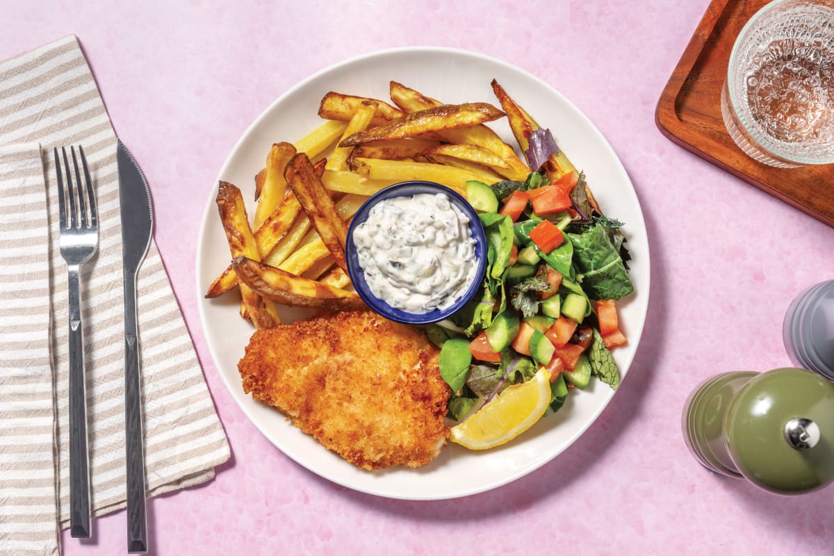 Quick Crumbed Fish & Chips