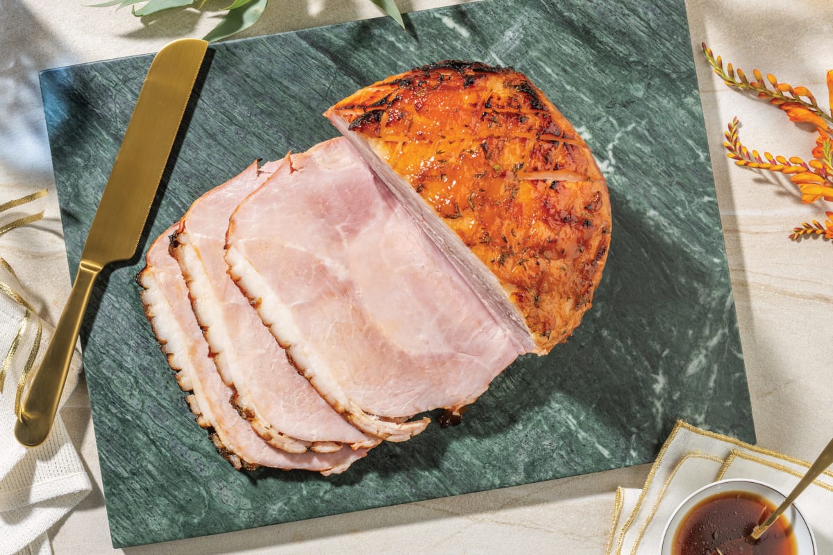 Medium Festive Christmas Ham with Apricot Glaze