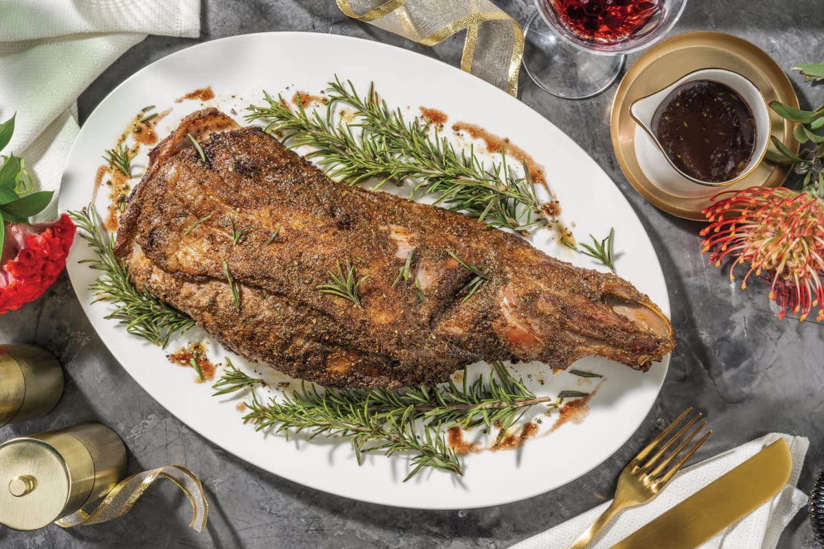 Slow-Roasted Rosemary Lamb Leg