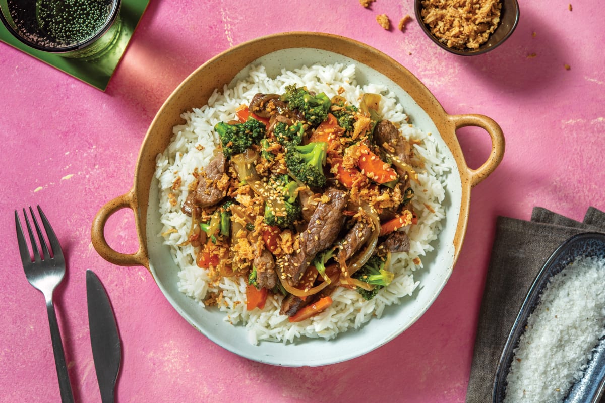 Quick Sesame Beef & Broccoli Stir-Fry