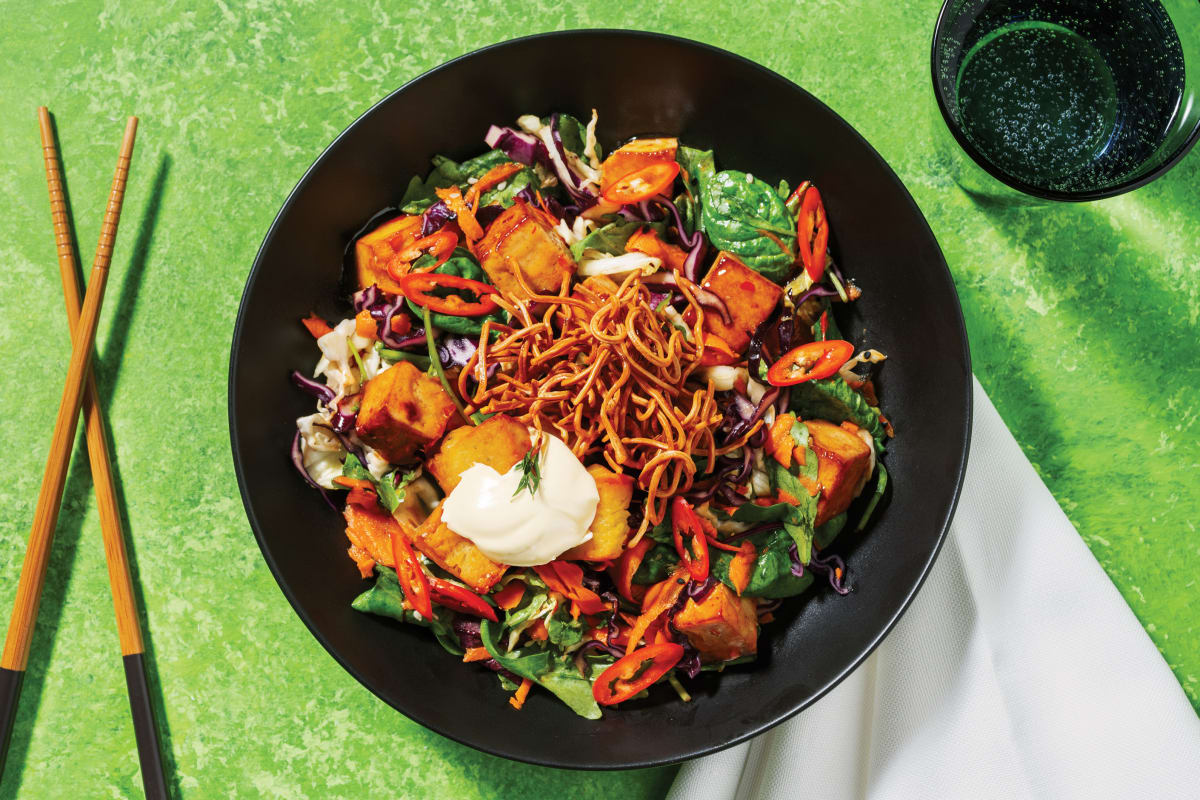 Sweet Chilli Glazed Tofu & Japanese-Style Salad