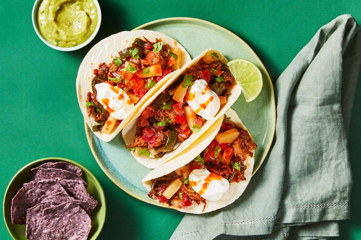 Speedy Spicy Pulled Pork Tacos