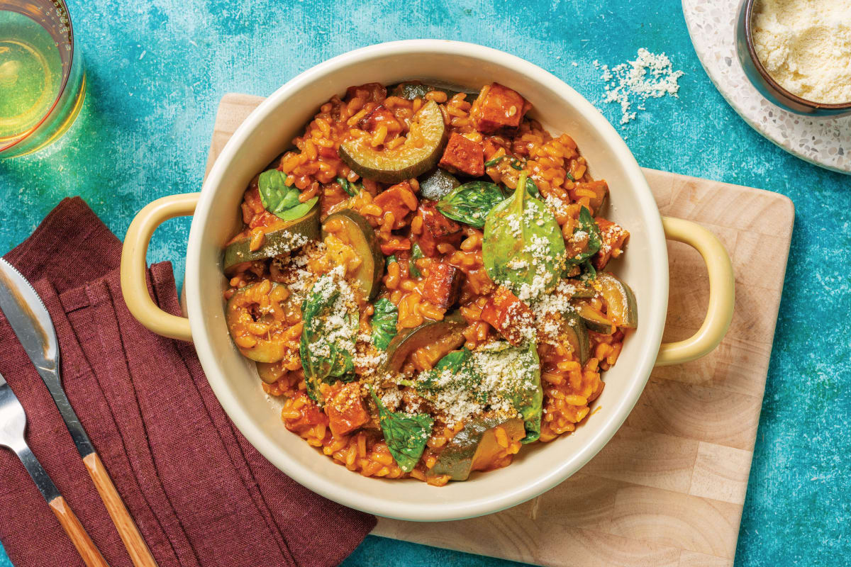 Nan's Easy Chorizo & Veggie Risotto