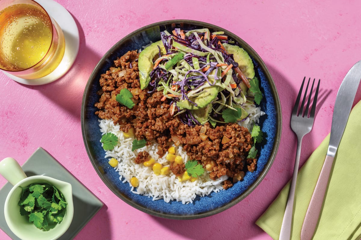 Southern Style Plant-Based Mince Bowl