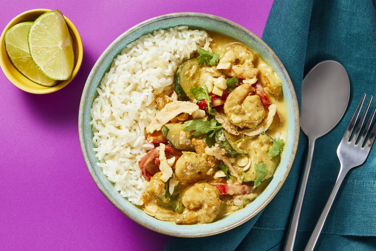 Spicy Shrimp & Zucchini Curry