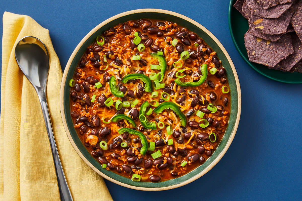 Tex-Mex Plant-Based Protein Taco Soup Recipe | HelloFresh