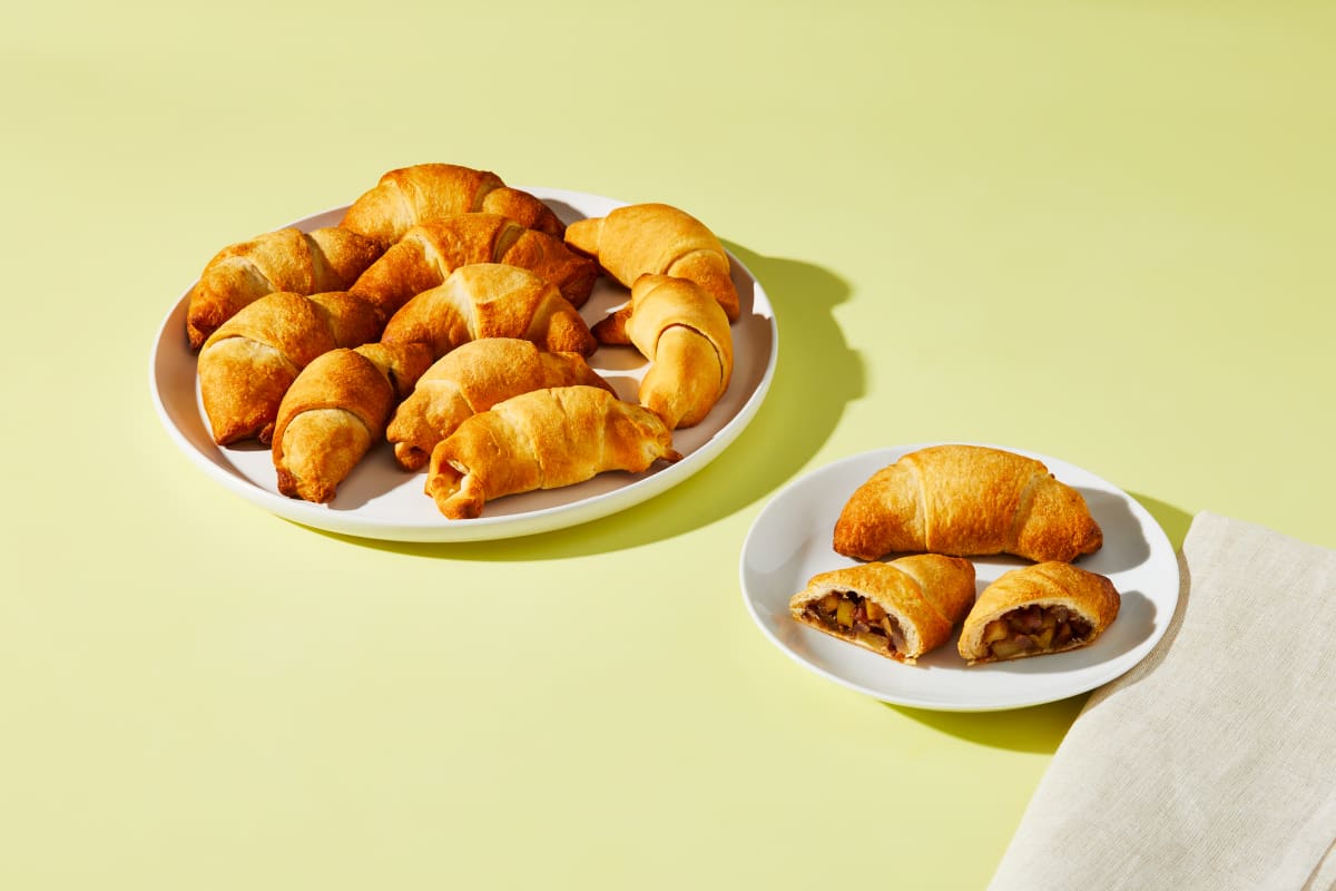 Warm Apple & Bacon Crescent Rolls