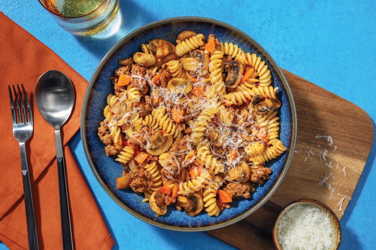 One-Pan Garlic & Lamb Penne