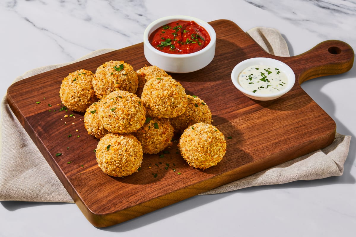 Melty Mozzarella–Stuffed Arancini Board