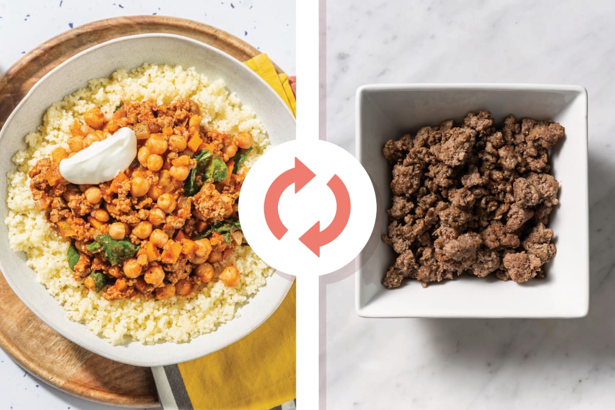 Harissa Beef & Black Bean Couscous