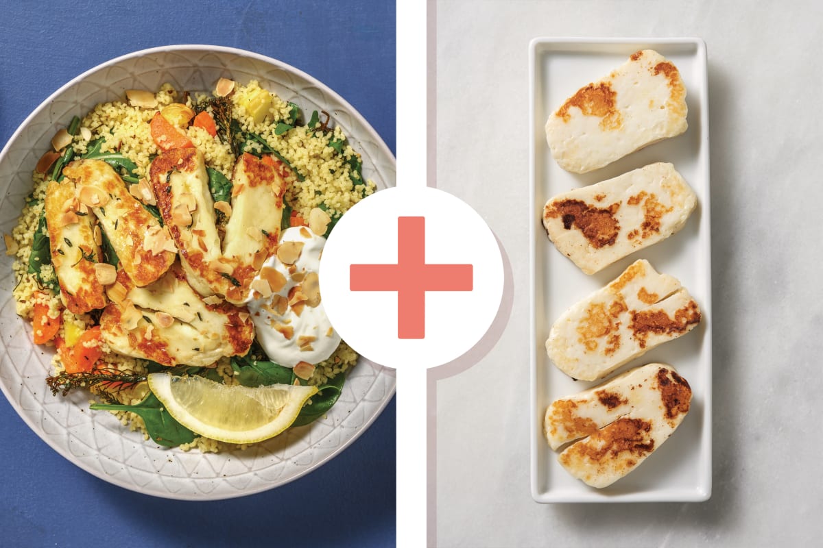 Double Honey & Herb Haloumi Couscous Bowl