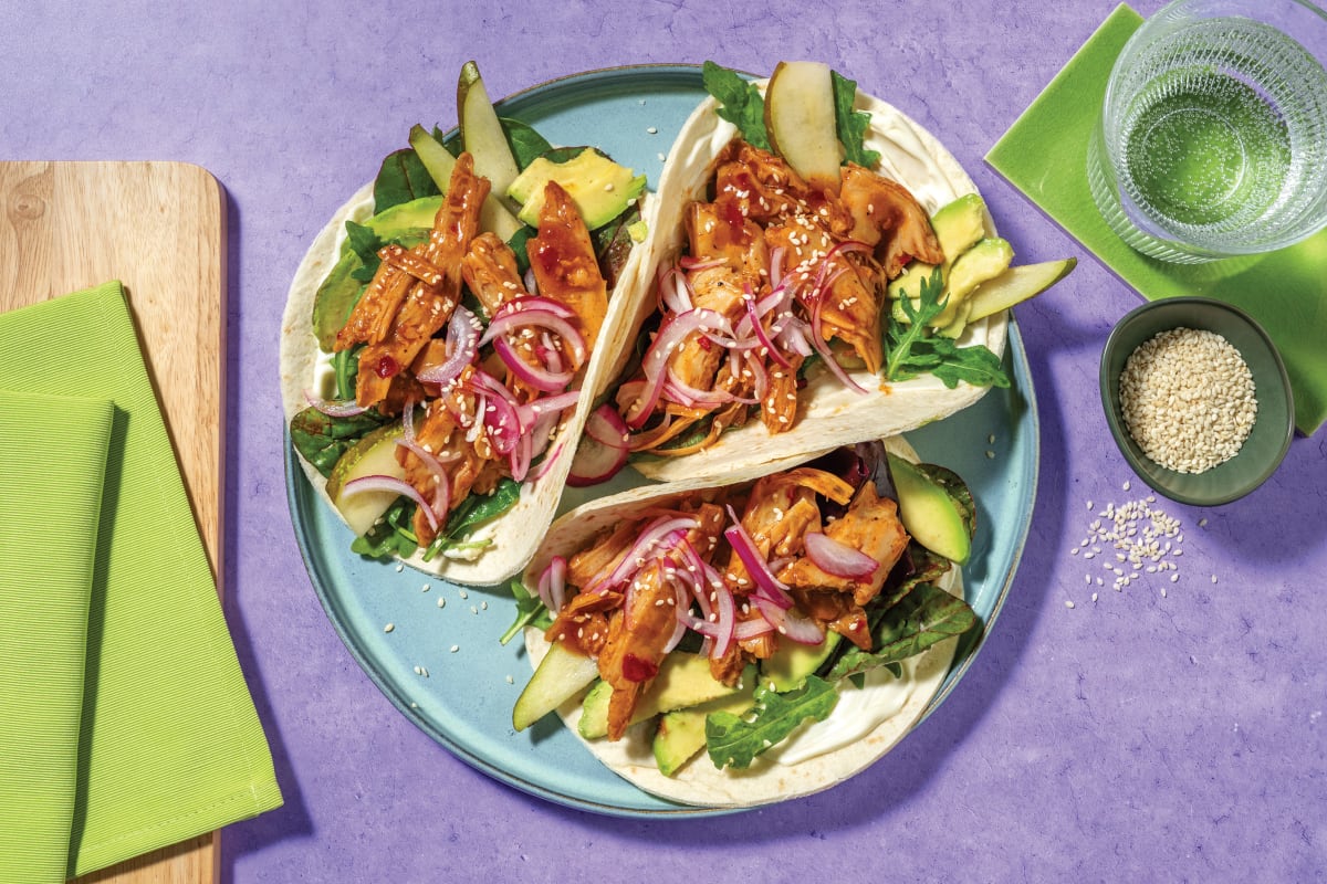 Plant-Based Korean-Style Chick’n Tacos
