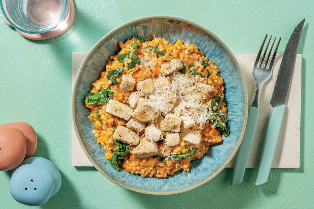 One-Pot Chicken & Israeli Couscous Bowl