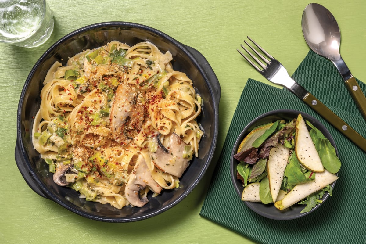 Mushroom, Parsley & Leek Fettuccine