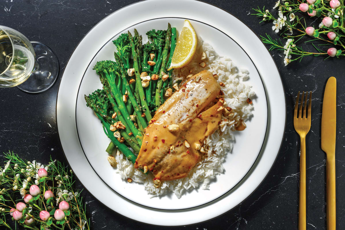 Pan-Seared John Dory & Sesame Greens