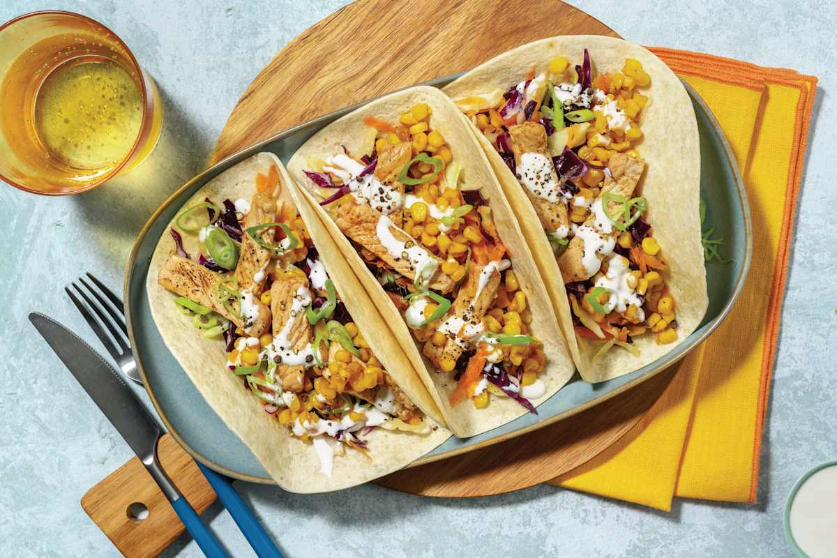 Mexican Fiesta Prawns & Corn Tacos