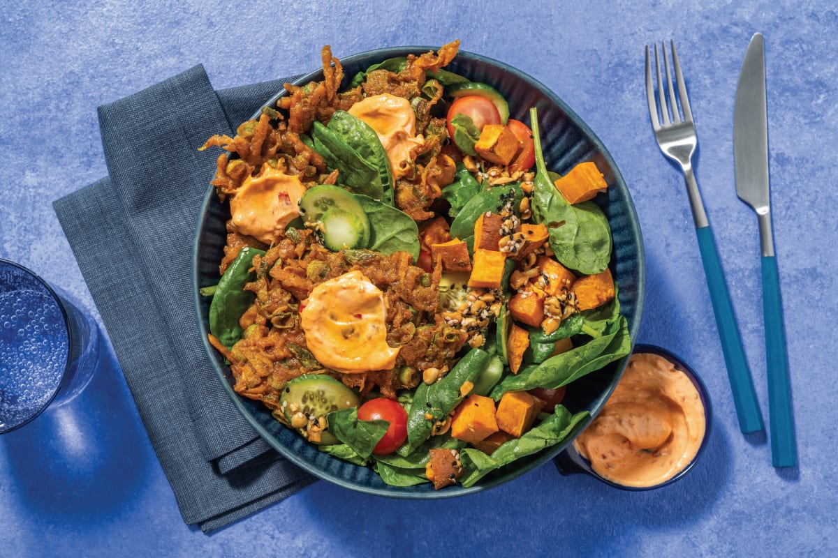 Asian-Style Fritter Bowl