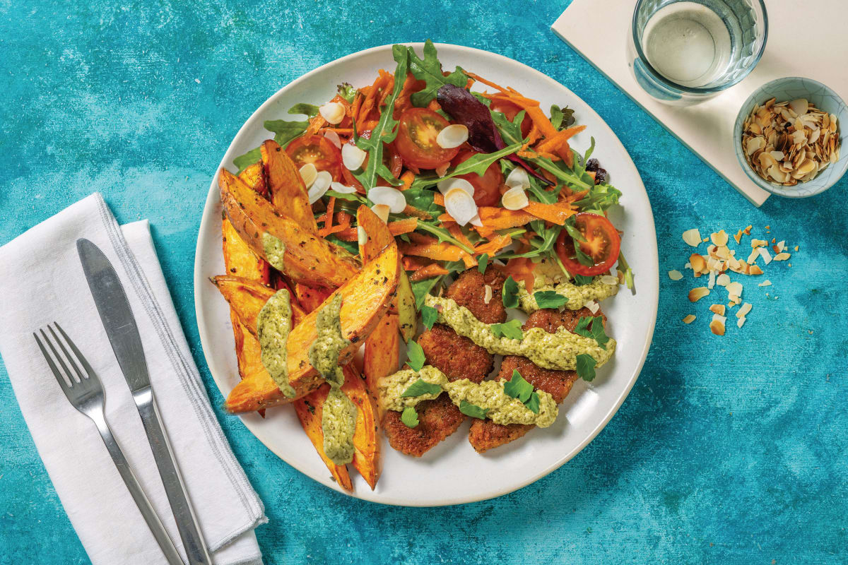 Quick Plant-Based Chick'n & Herby Wedges