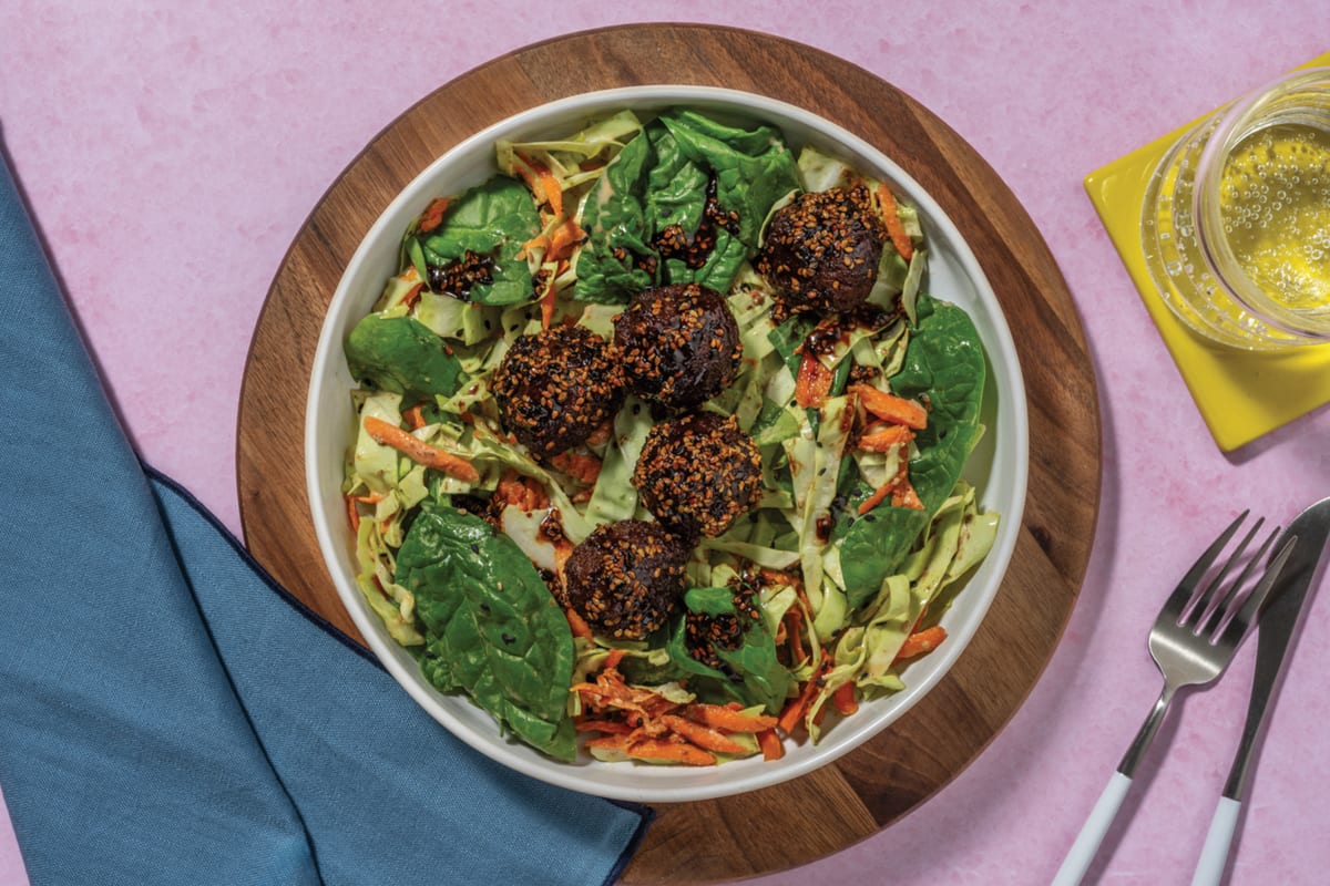 Sesame & Oyster Sauce Beef Meatballs