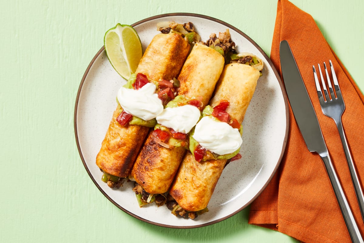 Beef & Green Pepper Flautas