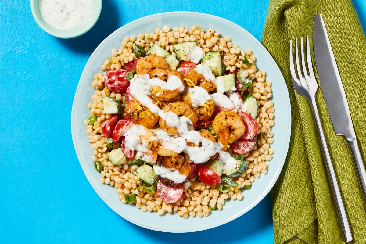 Lemony Shrimp & Couscous Bowls