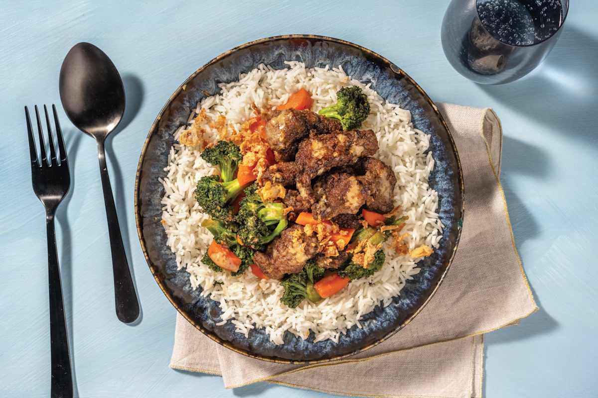 Asian Sweet Soy Prawns Bowl 