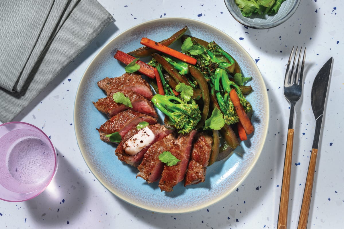 Seared Beef Rump & Chilli Garlic Butter