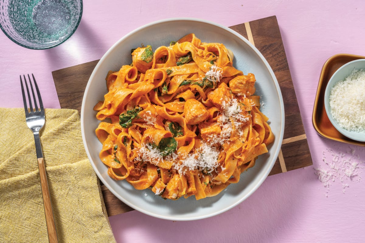 Nan's Creamy Double Chicken Spaghetti