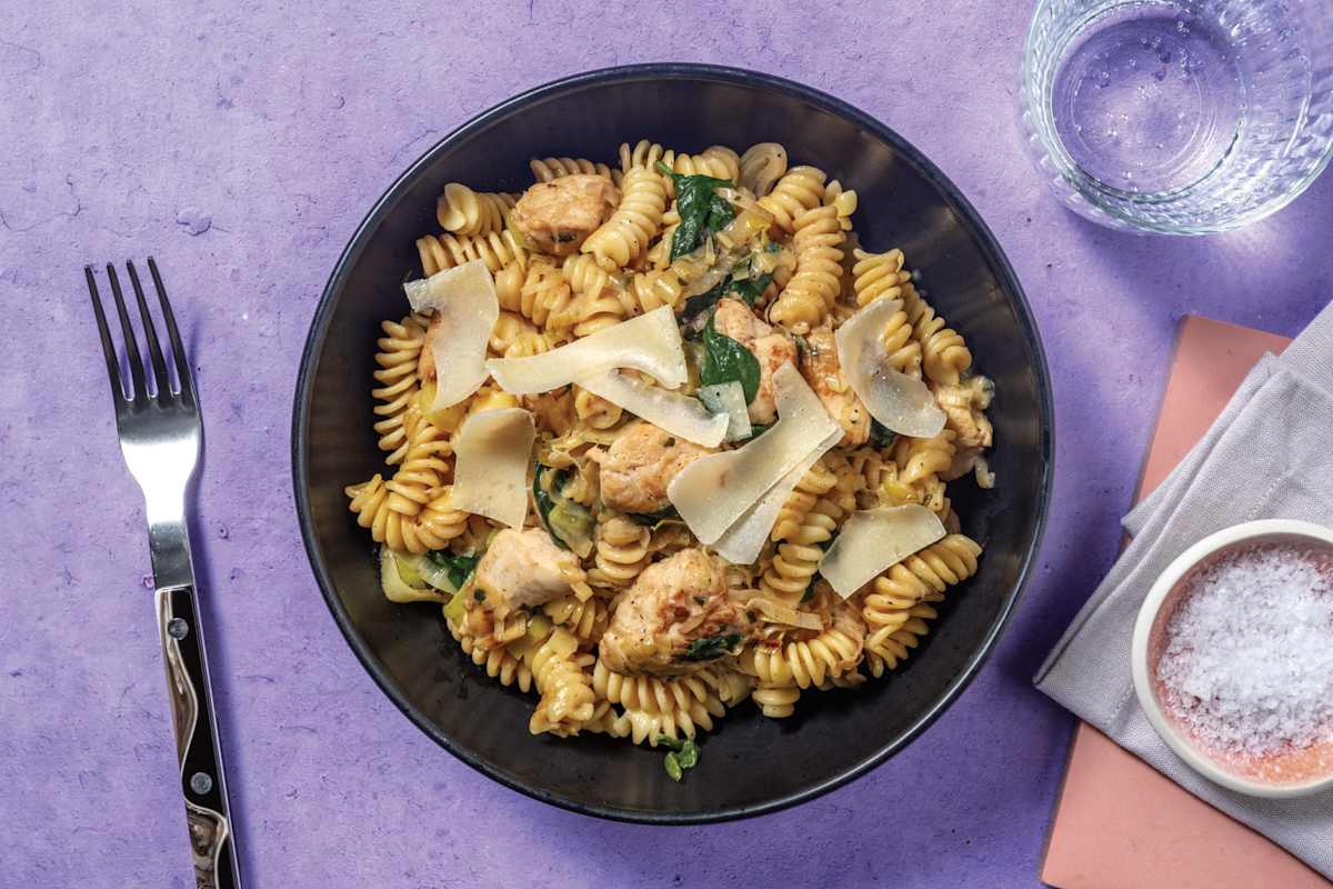 Creamy Chicken & Leek Fusilli